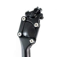 Contec SP-060 Slim Long Travel Sattelstange Parallelogramm Sattelstütze schwarz gefedert gedämpft Comfort Fahrradsattel E-Bike Fahrer 70-85kg