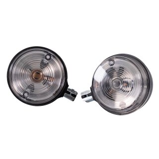 Blinker rund hinten Klarglas für S51 S50 S53 SR50 MZ ETZ ETS TS 150 125 250 E-Zeichen Tuning