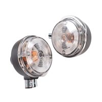 Blinker rund vorn Klarglas für S51 S50 S53 SR50 MZ ETZ ETS TS 150 125 250 E-Zeichen Tuning