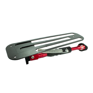 Premium Seitenständer verstärkt rot eloxiert für Simson Schwalbe KR51/1 KR51/2 am Trittbrett Rot