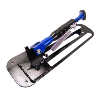 Premium Seitenständer verstärkt blau eloxiert für Simson Schwalbe KR51/1 KR51/2 am Trittbrett