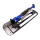 Premium Seitenständer verstärkt blau eloxiert für Simson Schwalbe KR51/1 KR51/2 am Trittbrett