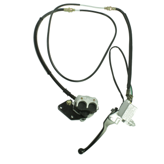 Bremssattel, Bremszange + Schlauch Scheibenbremse hinten für Simson S51 S50 S70 SR50 SR80 S53 S83 inkl Hauptbremszylinder
