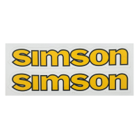Aufkleber für Simson S50 Tank Schriftzug gelb Kleber...