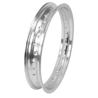 Alufelge 2,15x17 breit, poliert silber eloxiert Tuning...