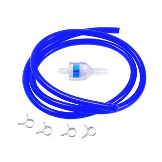1m Benzinschlauch 5mm + Filter blau für Simson S50 S51 S70 S53 Schwalbe KR51 SR50 SR80 SR1 SR2 Spatz Star Habicht SR4 MZ ETZ TS ETS ES RT 125 150 250 DKW NSU PVC