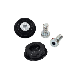 CNC Gabelabdeckung Gabelmutter schwarz eloxiert Telegabel oben  für Simson S50 S51 S70 SR50 SR80 SD50 Albatros Lager Lenker