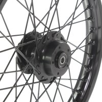 Felge Scheibenbremse 1,50x16 Ring Speichen Nabe schwarz für Simson S51 S50 S53 S70 S83