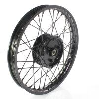Felge schwarz 1,5x16, Ring Nabe Speichen schwarz für...