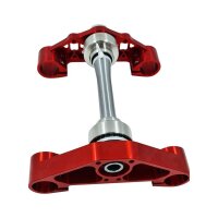 Tuning Racing Gen2 CNC Gabelbrücke mit Lenkschlag für Simson S51 S70 S50 S53 S83 Lenkung Telegabel Aufnahme rot Gabelführung