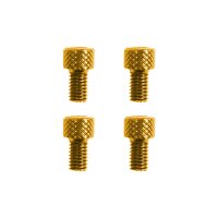 Eloxierte Schrauben gold M6 für Zuganker, Stehbolzen...