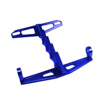 Motorrad Kennzeichenhalter, universal Nummernschildhalter Alu eloxiert blau eloxiert