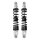 Premium Gasdruck Federbeine 360mm silber eloxiert mit schwarzer Feder für Simson S51 S50 S70 Enduro Tuning Stoßdämpfer Federung hinten 36cm