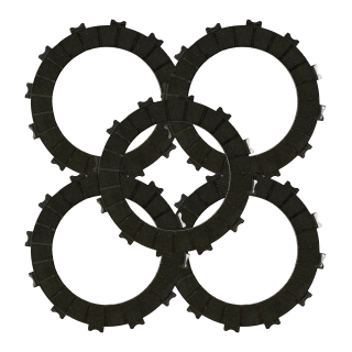 5 Tuning Kevlar Carbon Reibbeläge Kupplungsscheiben 2,5mm für Simson S50 S51 S53 SR80 SR50 KR51/2 KR51 Schwalbe Lamellen Star Sperber Habciht Sportkupplung Alu