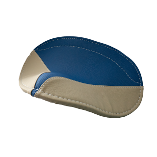 Sitzbezug Sattelbezug blau-beige für Simson SR1 SR2 SR 1 2 Sattel Sitz Satteldecke