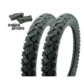 2 Winterreifen im Set für Simson S51 S50 S53 S70 KR51 Schwalbe Spatz Star Sperber Habicht Heidenau K42 Allwetterreifen