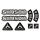 Aufkleber Paar Tank Seitendeckel schwarz transparent IFA für Simson S50 electronic S51 KR51 SR50 Klebefolie Kleber Büffeltank