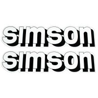 2 Aufkleber Logo Emblem für Simson S51 S50 S70 Schriftzug...
