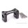 Set PZ-Tuning CNC Lenker Auflagen schwarz eloxiert + Schrauben für Simson S51 S50 S70 S53 mit Teilegutachten
