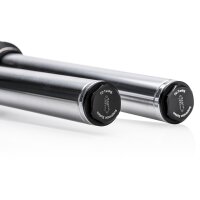 PZ Tuning Telegabel +5cm verlängert schwarz für Simson S51, S70, S50 SR50 S53 + Teilegutachten mit Aufnahme Scheibenbremse 76,5cm