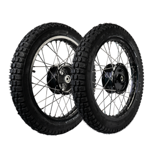 2 Kompletträder Schwarz auf Alufelge 16 Zoll für Simson S51 S50 S70 KR51 Schwalbe Spatz Star Sperber Habicht Heidenau K46 Reifen