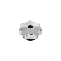 Aluminium CNC Sterngriffmutter Silber eloxiert M6 Haube Motor Abdeckung für Simson Schwalbe KR51 SR50 SR80 Spatz Star Sperber Habicht für MZ ES TS 125 150 175 250