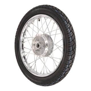 Komplettrad chrom Vorderrad Simson S51 S50 KR51 Schwalbe Spatz Star Sperber Habicht Duo