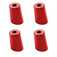 4 Distanzstücke Rot eloxiert für Simson KR51...