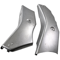 Seitenbleche blank für Simson SR4-1 Spatz SR4-2 Star Verkleidung Motor Getriebe Vergaser echt Blech