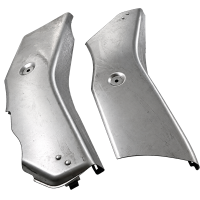 Seitenbleche blank für Simson SR4-1 Spatz SR4-2 Star Verkleidung Motor Getriebe Vergaser echt Blech