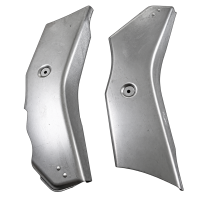 Seitenbleche blank für Simson SR4-1 Spatz SR4-2 Star Verkleidung Motor Getriebe Vergaser echt Blech