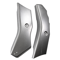 Seitenbleche blank für Simson SR4-1 Spatz SR4-2 Star Verkleidung Motor Getriebe Vergaser echt Blech
