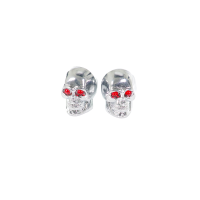 Skull Totenkopf Ventilkappen für Simson S51 S50 S70 S53 Schwalbe auch Auto Motorrad VW Opel BMW Honda Suzuki Simson S51 S50 S53 KR51 Schwalbe MZ ETZ TS Ventil Ventilkappe Skelett verchromt