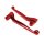 Griffe Rot für Simson S51 SR50 S50 S70 KR51/2 Schwalbe S53 SR80 Bremse Kupplung Hebel Alu massiv Vollmaterial Handhebel mit Nase Bremslicht Taster
