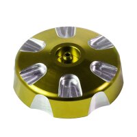 Alu CNC Tuning Tankdeckel gold eloxiert 40mm + Entlüftung für Simson S50 S51 SR50 KR51 Schwalbe