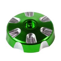 Alu CNC Tuning Tankdeckel grün eloxiert 40mm + Entlüftung für Simson S50 S51 SR50 KR51 Schwalbe