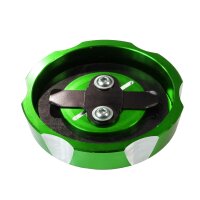 Alu CNC Tuning Tankdeckel grün eloxiert 40mm + Entlüftung für Simson S50 S51 SR50 KR51 Schwalbe