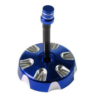 Alu CNC Tuning Tankdeckel blau eloxiert 40mm + Entlüftung für Simson S50 S51 SR50 KR51 Schwalbe