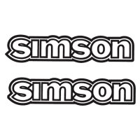 Wasserabziehbild schwarz-weiss für Tank Simson S50...