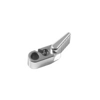 Alu CNC Hebel Choke Klappe silber für Simson S50 KR51/2 Schwalbe S51 S53 Aufnahme Bowdenzug Lenker Start