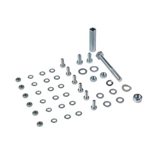 Befestigungs-Set Normteile Knieblech für Simson S51 S50 S70 Distanzrohr, Beinblech, Windblech