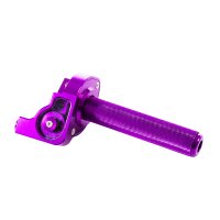 Alu CNC Schnellgasgriff Lila für Simson S51, S50, S53 S83 Rennsport für DDR Berliner, Mikuni, andere Vergaser Cross Motorcross Tuning Enduro universal