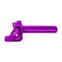 Alu CNC Schnellgasgriff Lila für Simson S51, S50, S53 S83 Rennsport für DDR Berliner, Mikuni, andere Vergaser Cross Motorcross Tuning Enduro universal