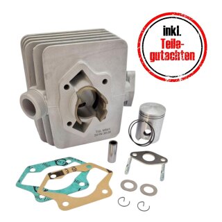 ZT50N TGL Zylinder 50ccm 5,5PS für Simson S51 SR50 S53 SD50 KR51/2 Schwalbe Motor + Kolben & Dichtung Nikasilbeschichtet mit Teilegutachten