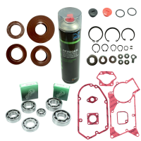 Set Motor Regeneration für Simson S51 SR50 KR51/2 Schwalbe S53 S70 MS50 SD50 SNH Lager + Simmerringe braun + Kautasit Dichtsatz zur Überholung