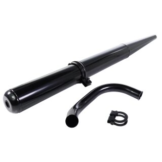 Premium Auspuff Set schwarz für Simson S51 S50 S70 S53 SR50 Schelle 28mm