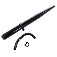 Premium Auspuff Set schwarz für Simson S51 S50 S70 S53 SR50 Schelle 28mm