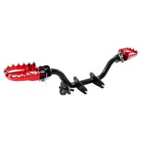 Tuning MX Fußraste Alu Eloxiert rot für Simson...