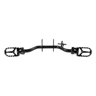 Tuning MX Fußraste Alu Eloxiert Schwarz für Simson S51 S50 S60 S53 S70 Fußrastenträger Sport klappbar Cross