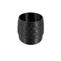 Abdeckung Hülse Hülle 60mm Tacho schwarz, Wabe...